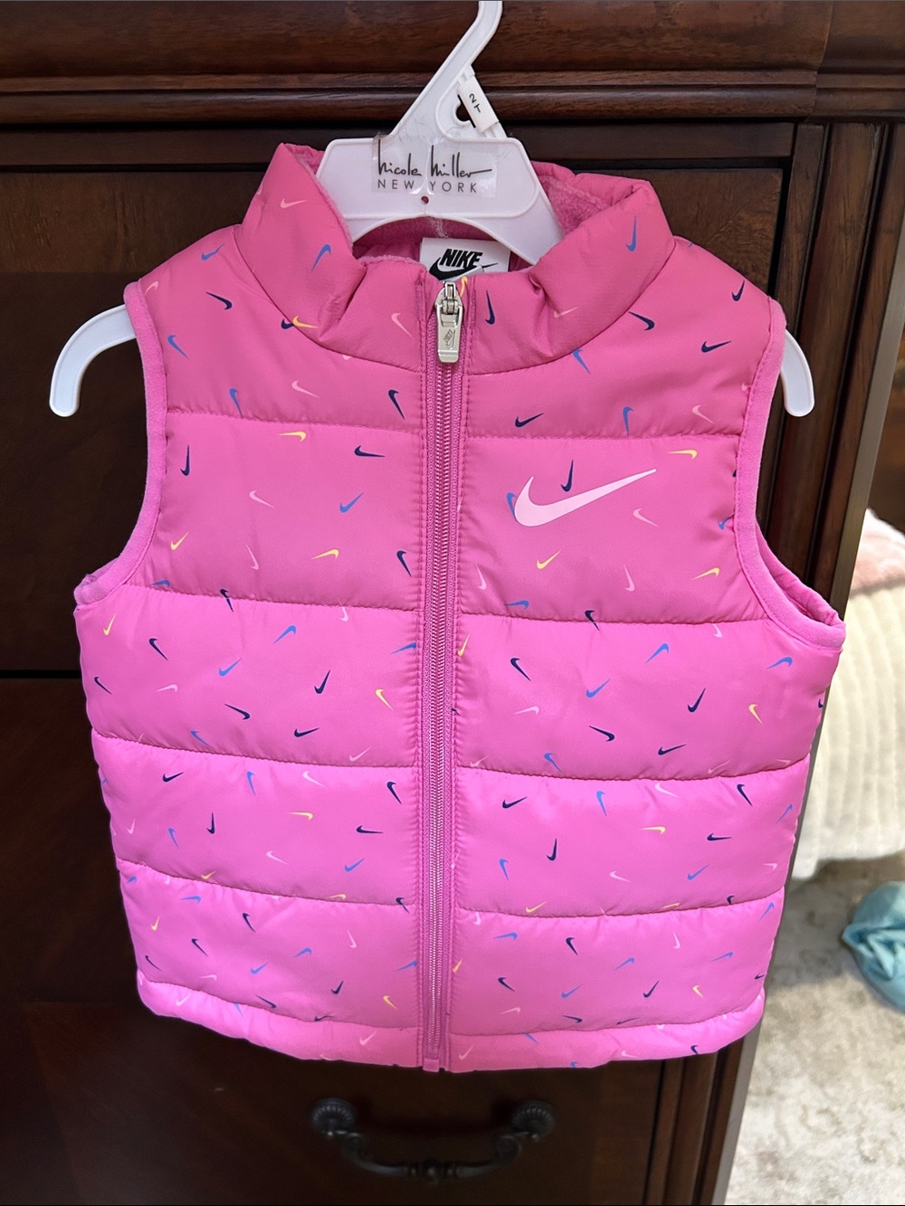 Nike Pink Puffer Vest set